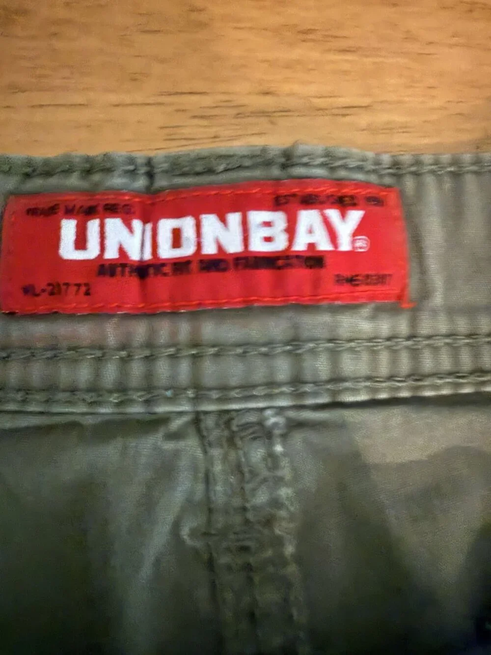 Unionbay Mens Olive Green Cargo Shorts Size 36 With Multiple Pockets